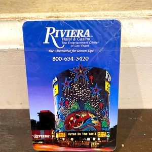 Vintage made in Hong Kong Riveria Resort & Casino Las Vegas Playing Card Deck